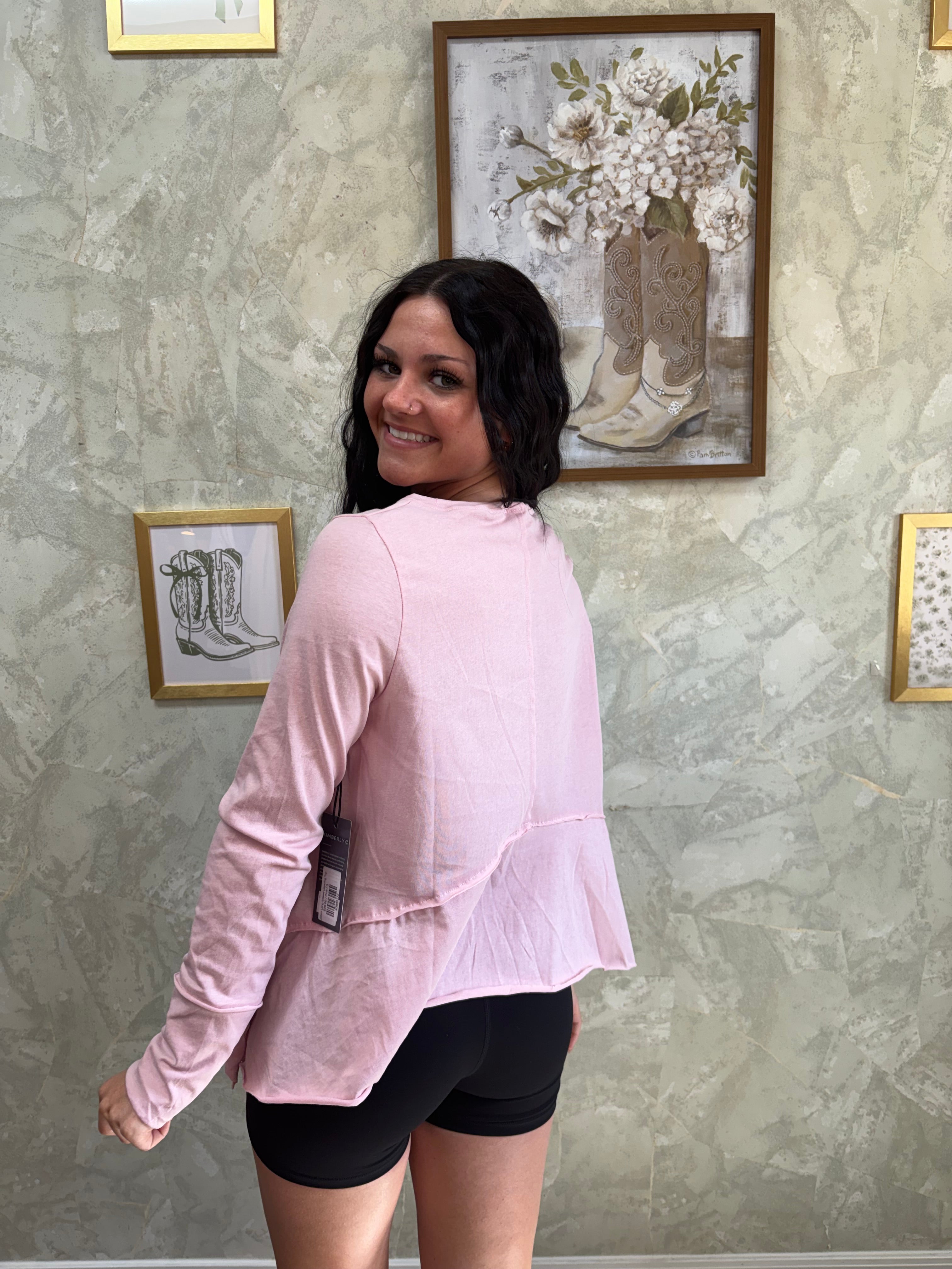 Cotton Long Sleeve Layering Top