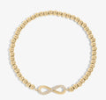 Beaded Stretch Bracelt w/Infinity Symbol
