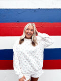 All-American Quilted Mock Neck