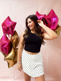 Polka Dot Mini Skort