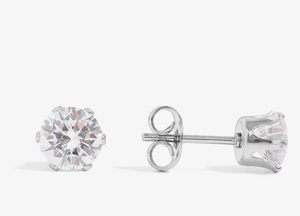 Round Stud Earrings