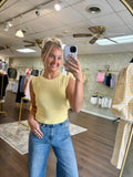 Knitted Knot Cutout Top