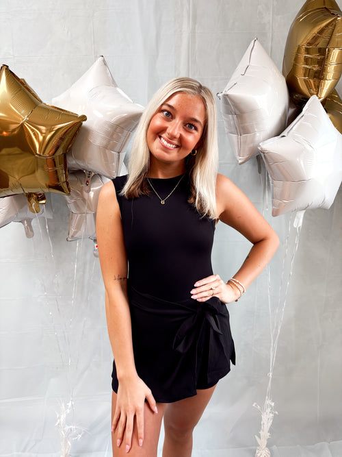 Athletic Wrap Tie Bow Dress