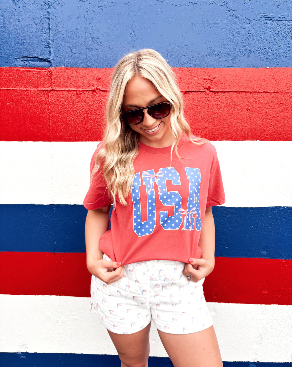 Polka Dot USA Tee