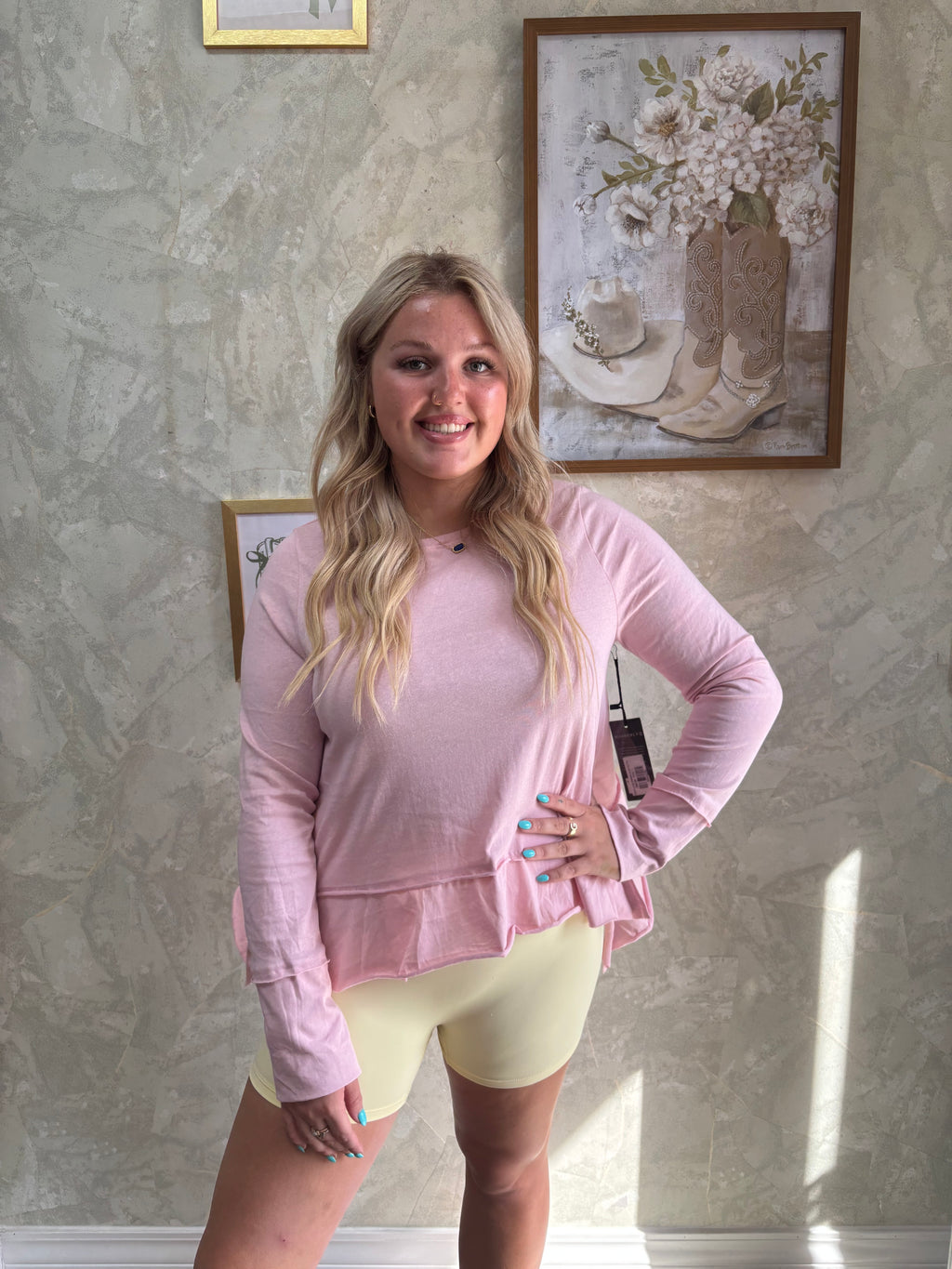 Cotton Long Sleeve Layering Top