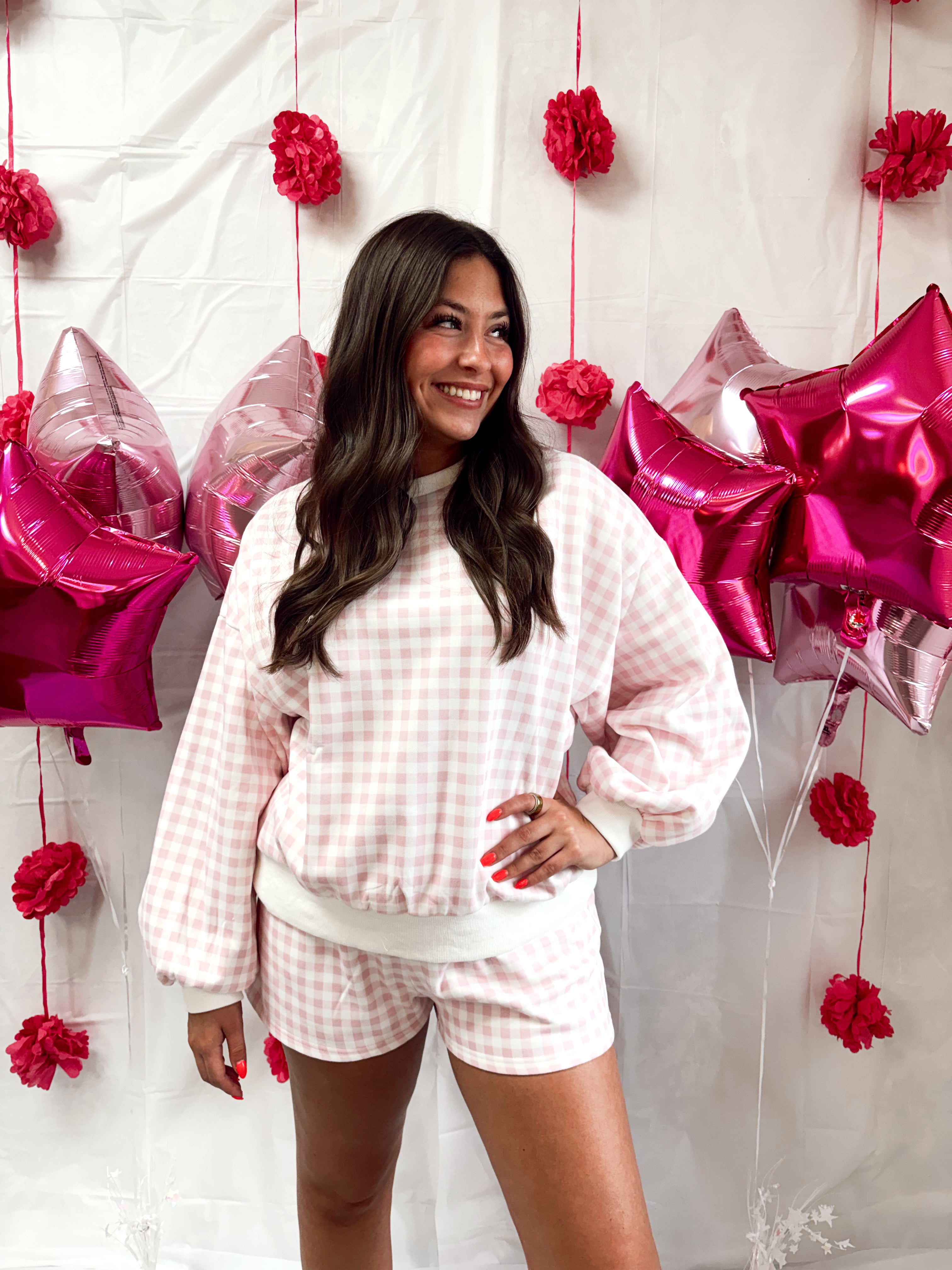 Gingham Lounge Set