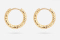 Small Textured Hoop Earrings
