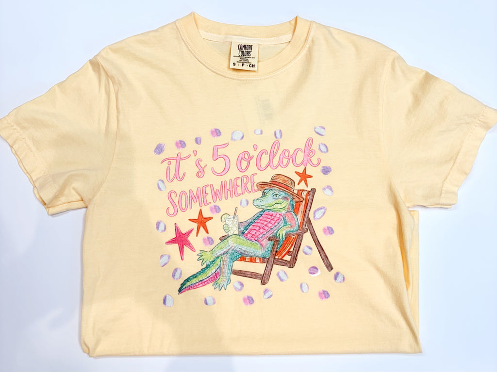 5 O'Clock Somewhere Gator Tee