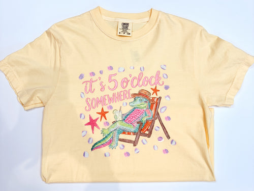 5 O'Clock Somewhere Gator Tee