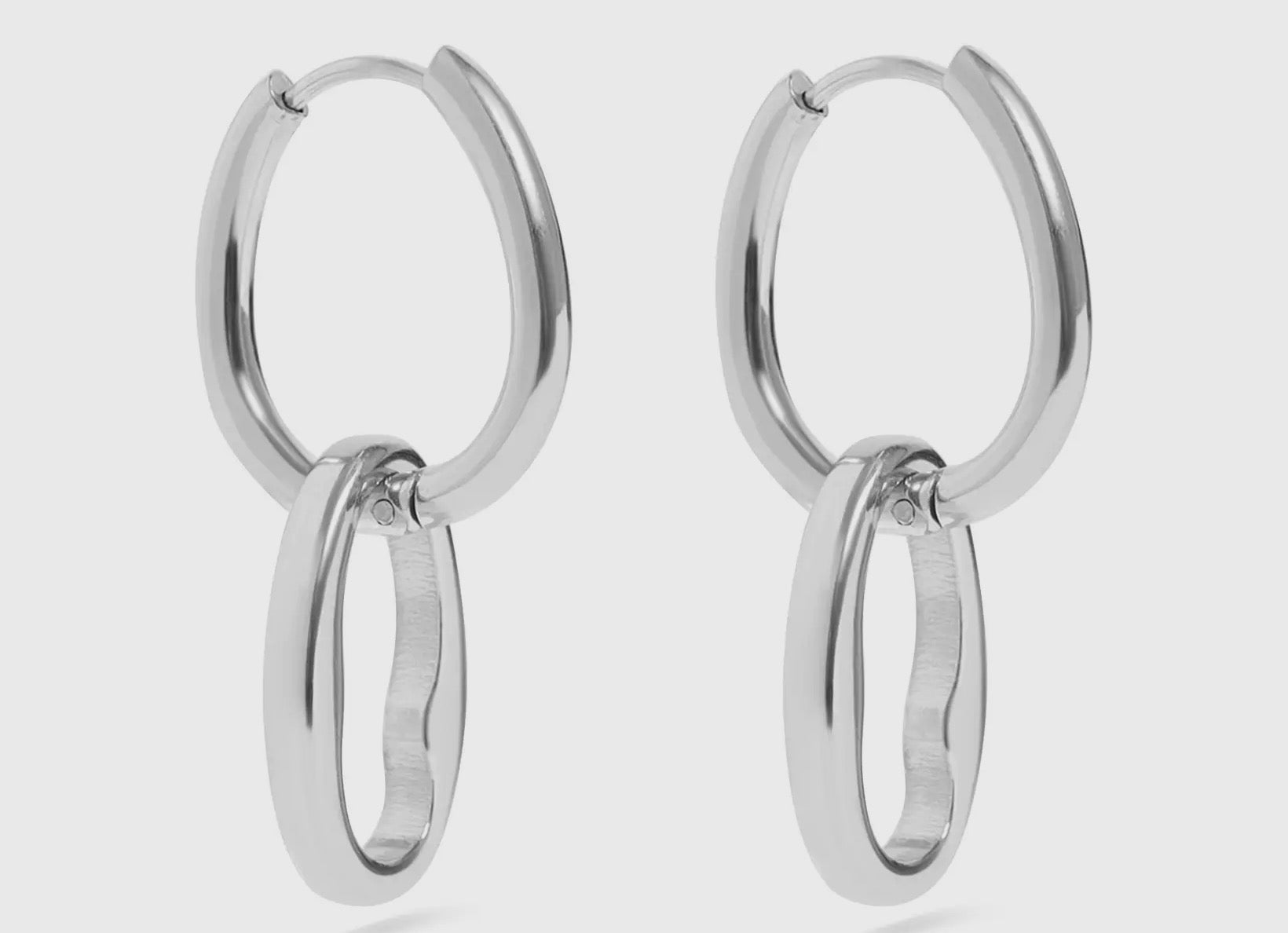 Silver 19mm Hoop Earrings