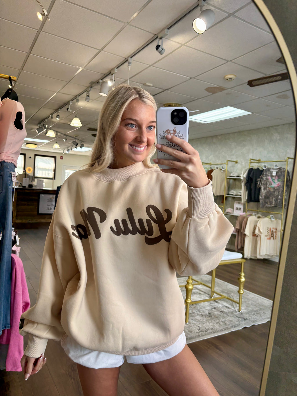 LULU MAC Mock Neck Sweatshirt