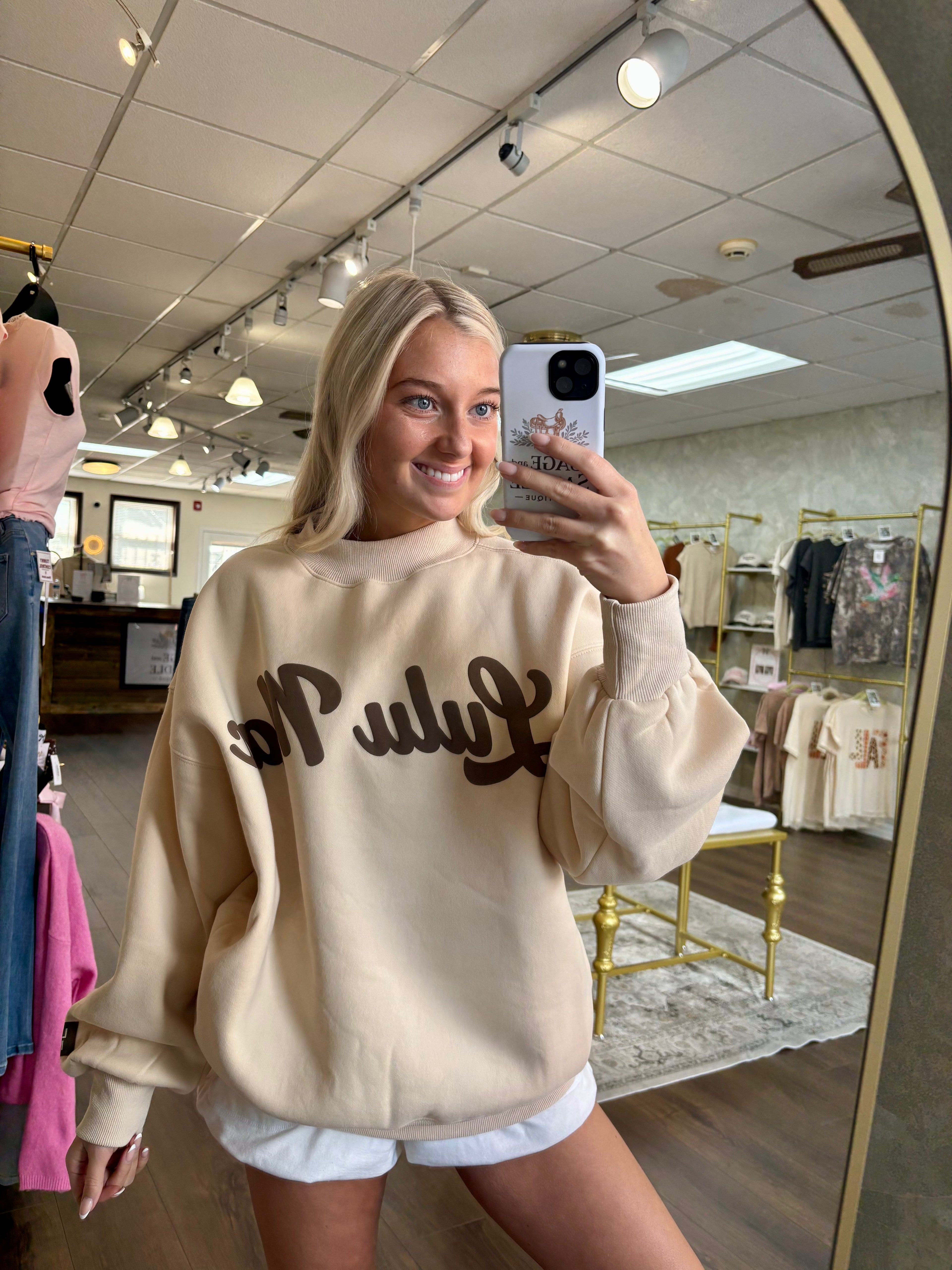 LULU MAC Mock Neck Sweatshirt