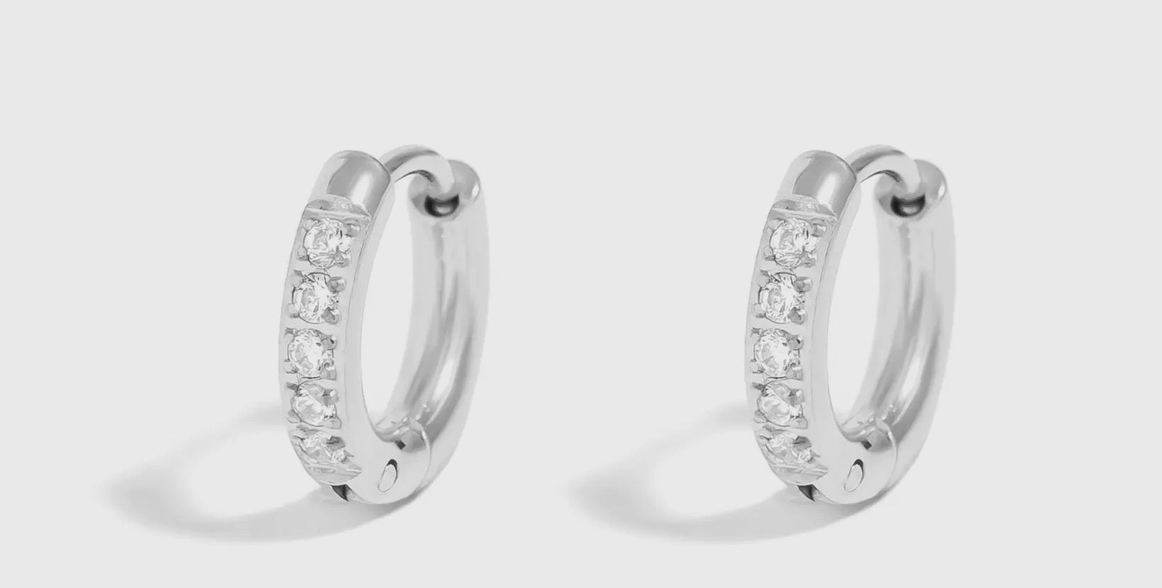 Small Silver Hoop Earrings