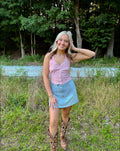 Saddle Up Denim Skort