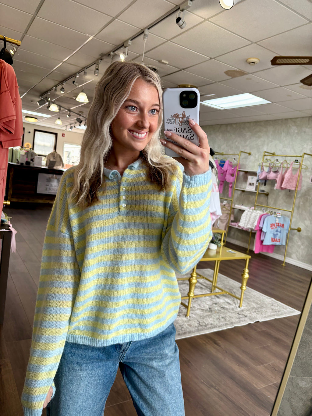 Citrus and Sky Sweater