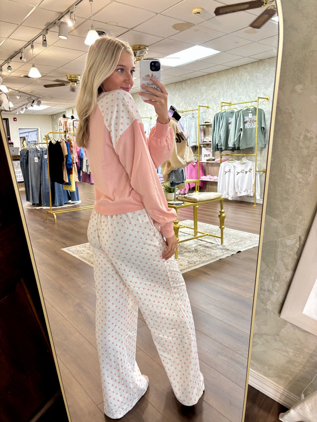 Cozy Polka Dot Lounge Set
