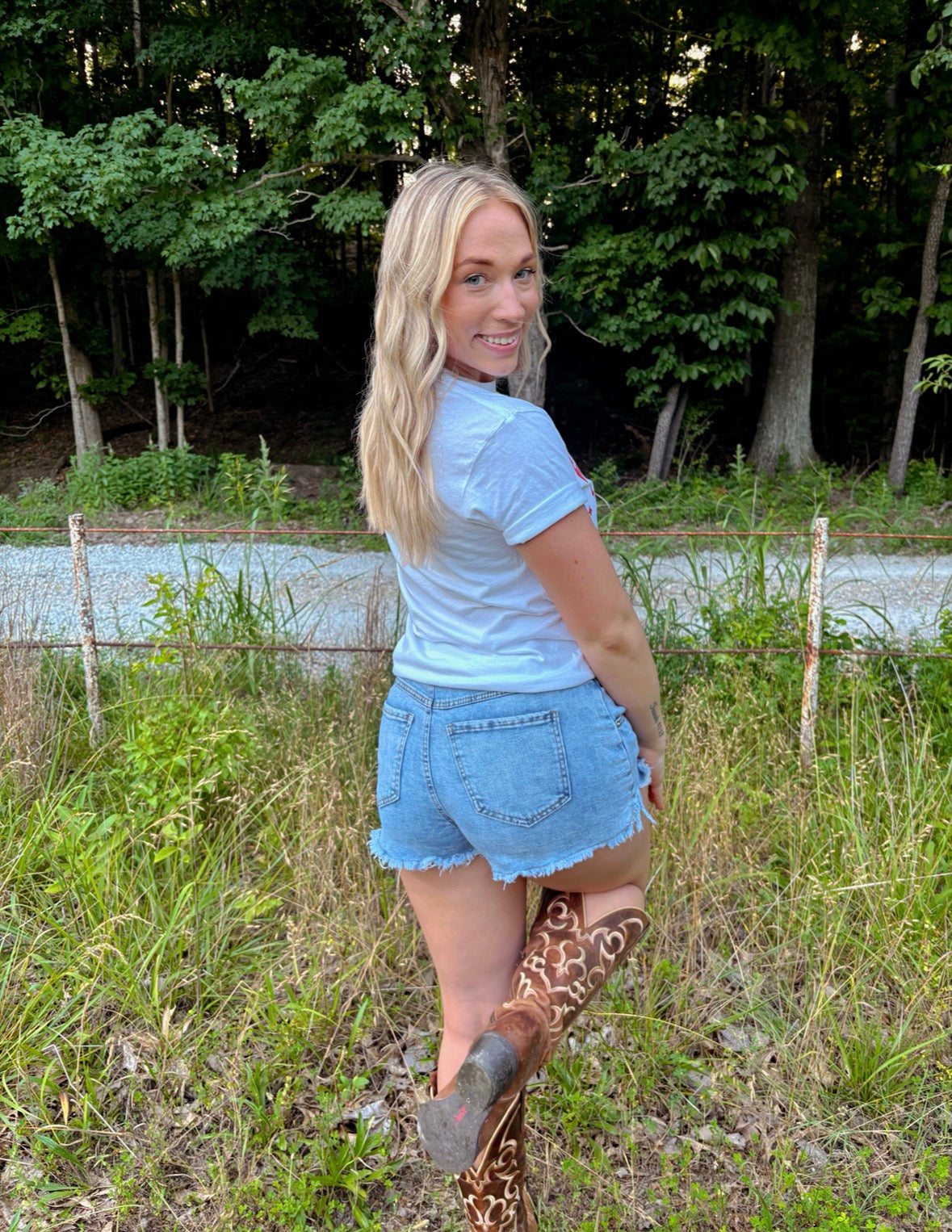 Cowgirl Summer Denim Shorts