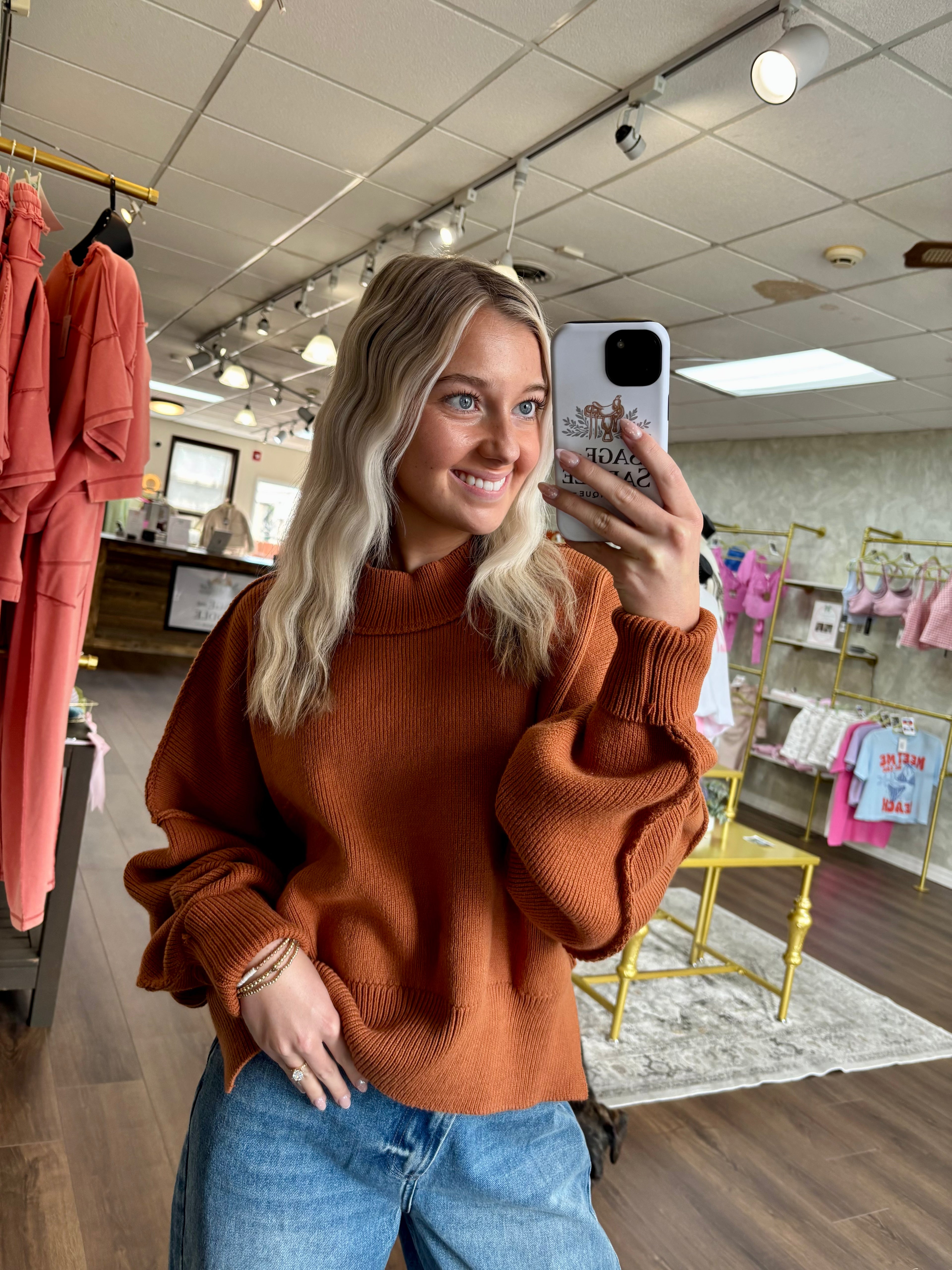 Pumpkin Spice Knit Sweater
