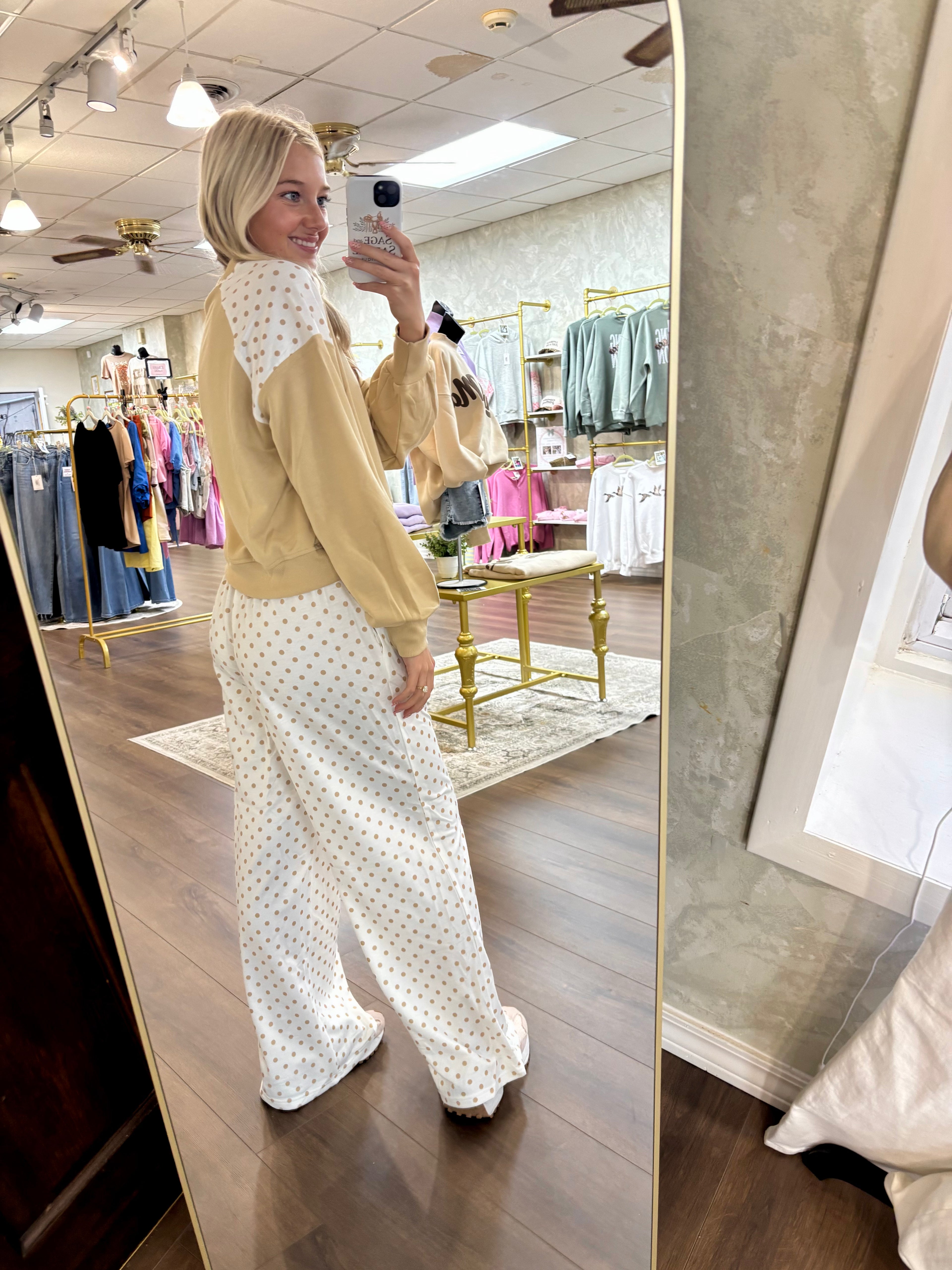 Cozy Polka Dot Lounge Set