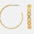 Western Pattered Hoop Earrings