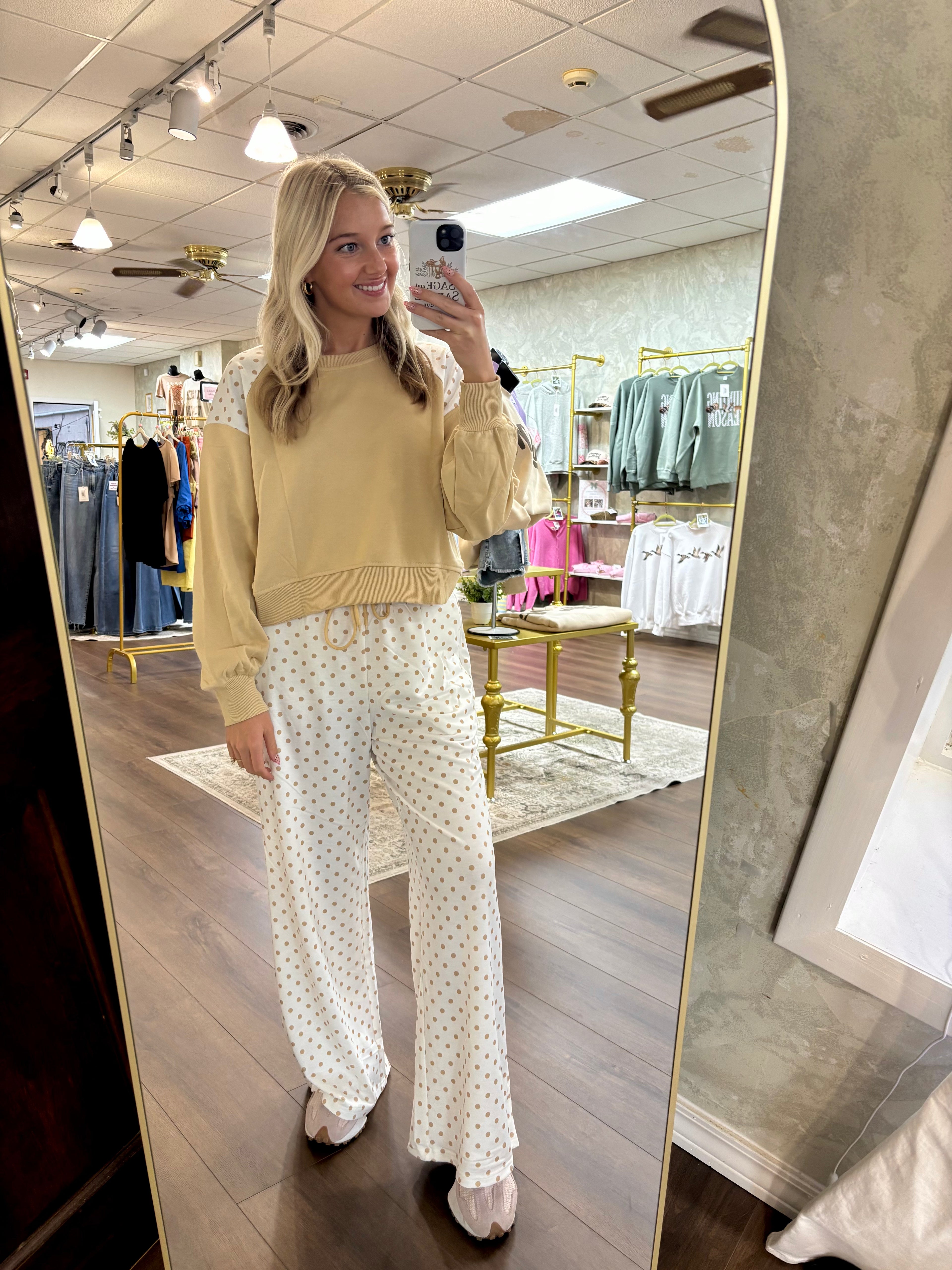 Cozy Polka Dot Lounge Set