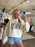 WWJD Patchwork Mock Neck