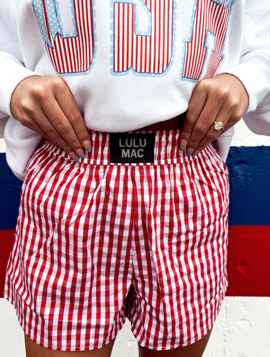 LULU MAC Gingham Boxer Short