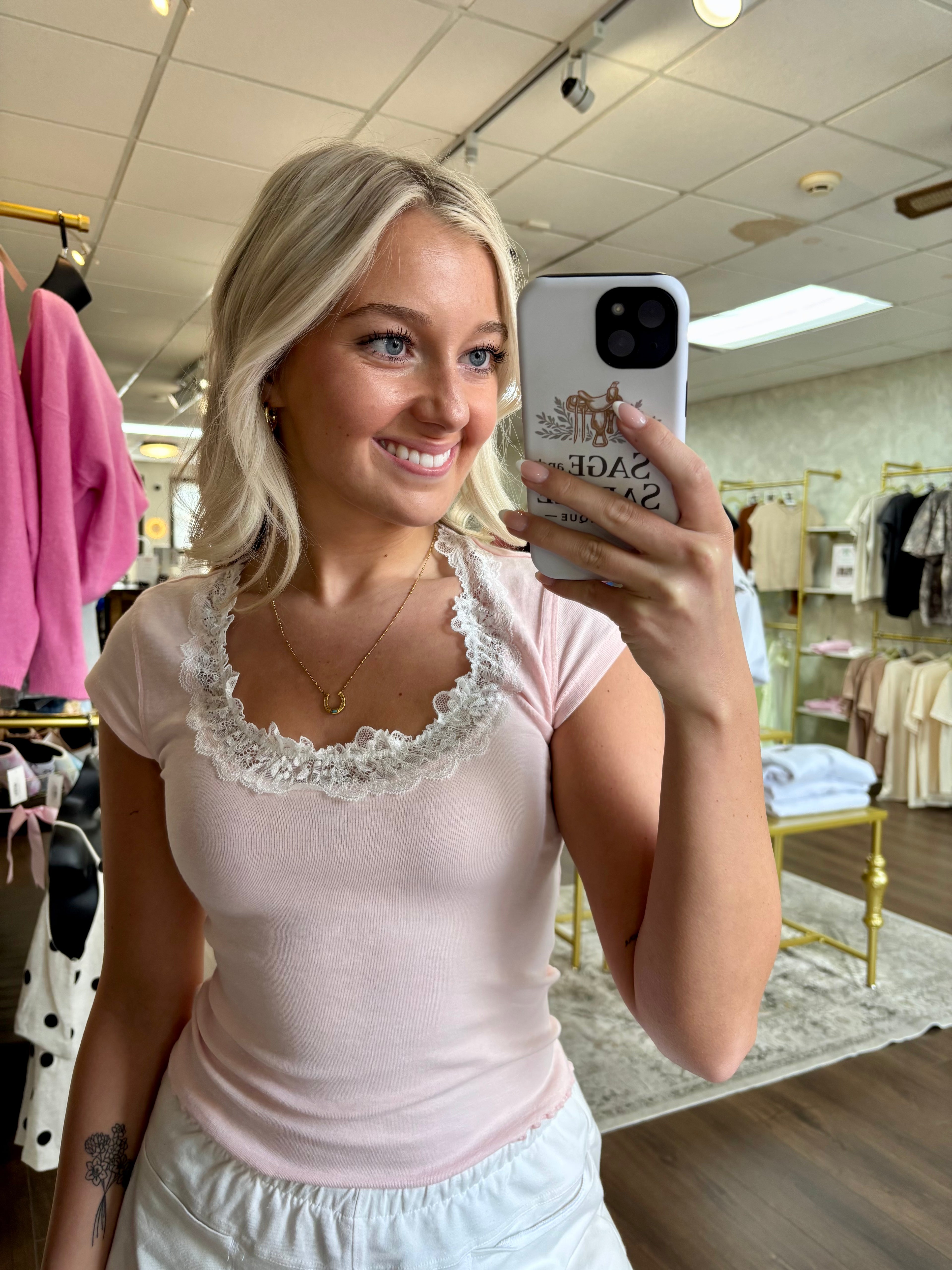 Pretty Little Lace Tee