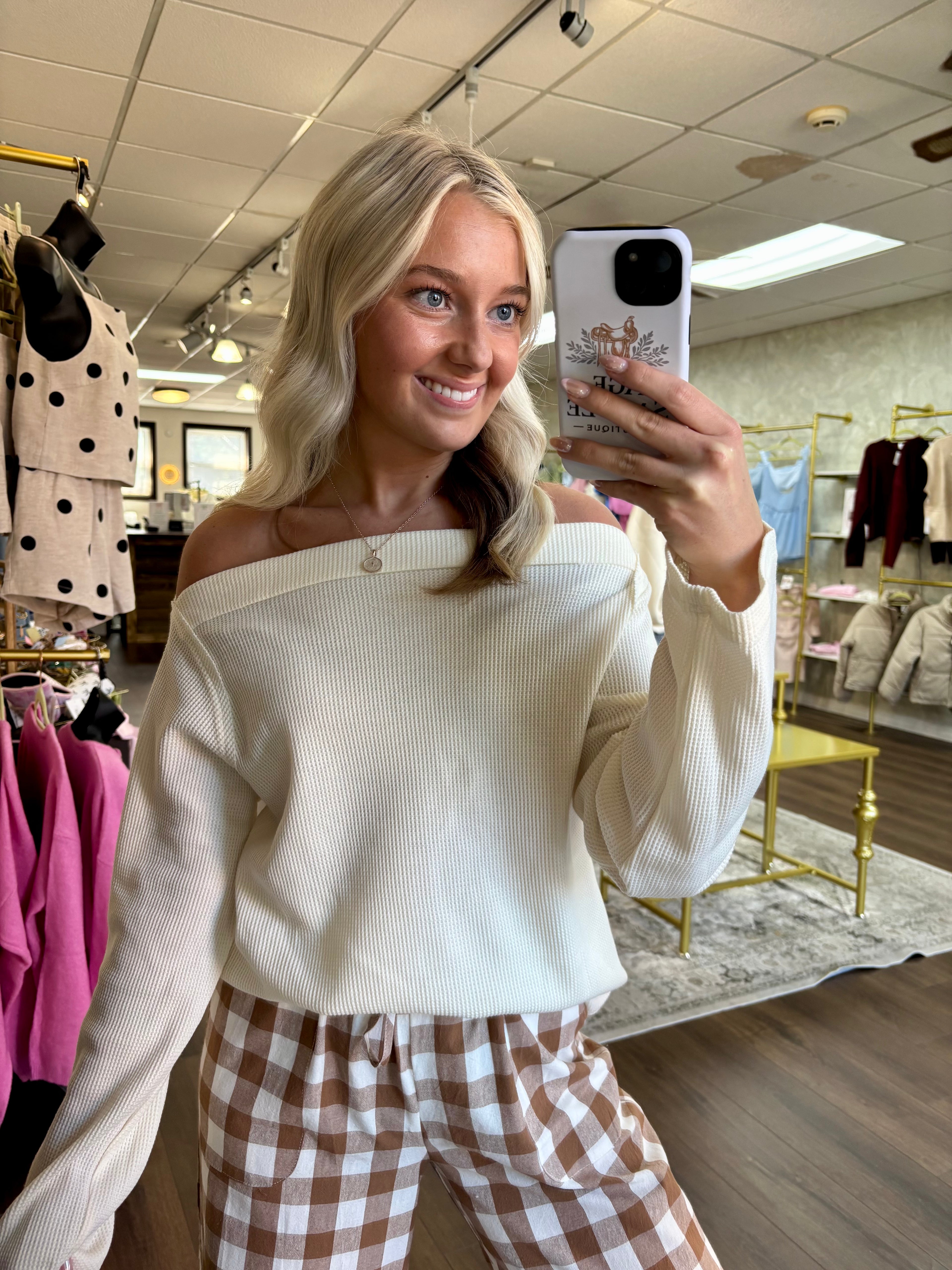 The Everyday Waffle Knit Top