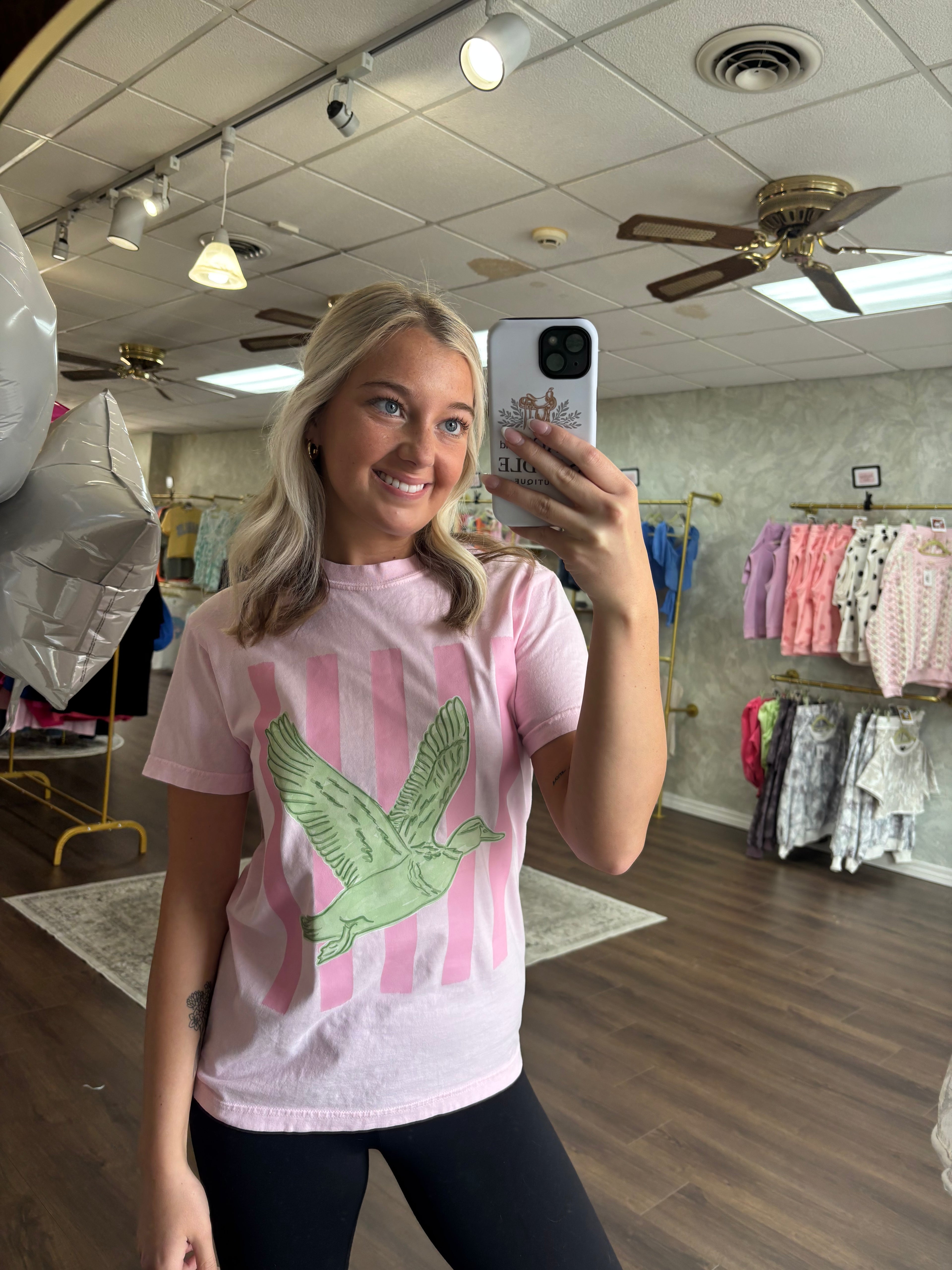 Striped Duck Tee