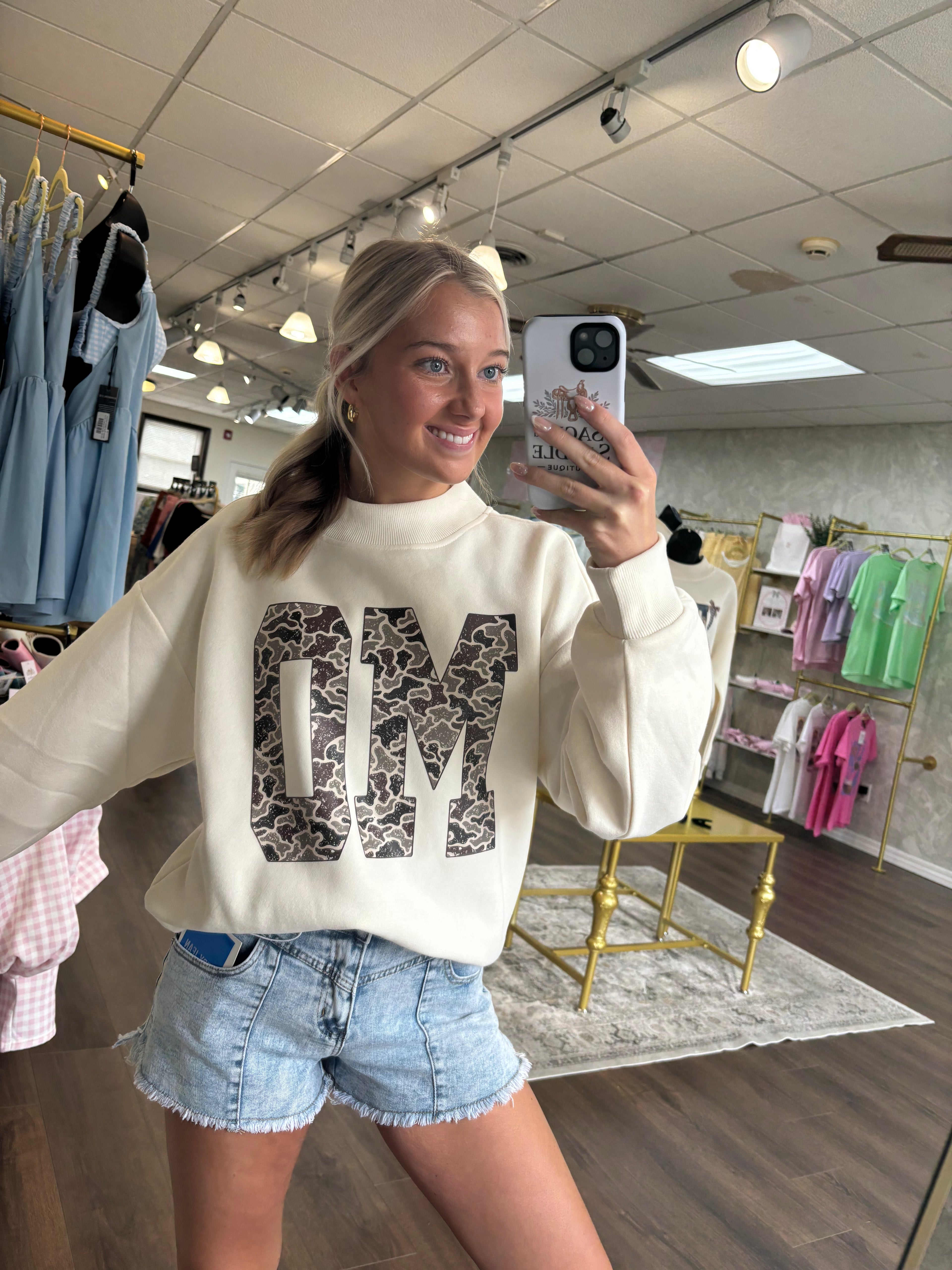 MO Camo Mock Neck