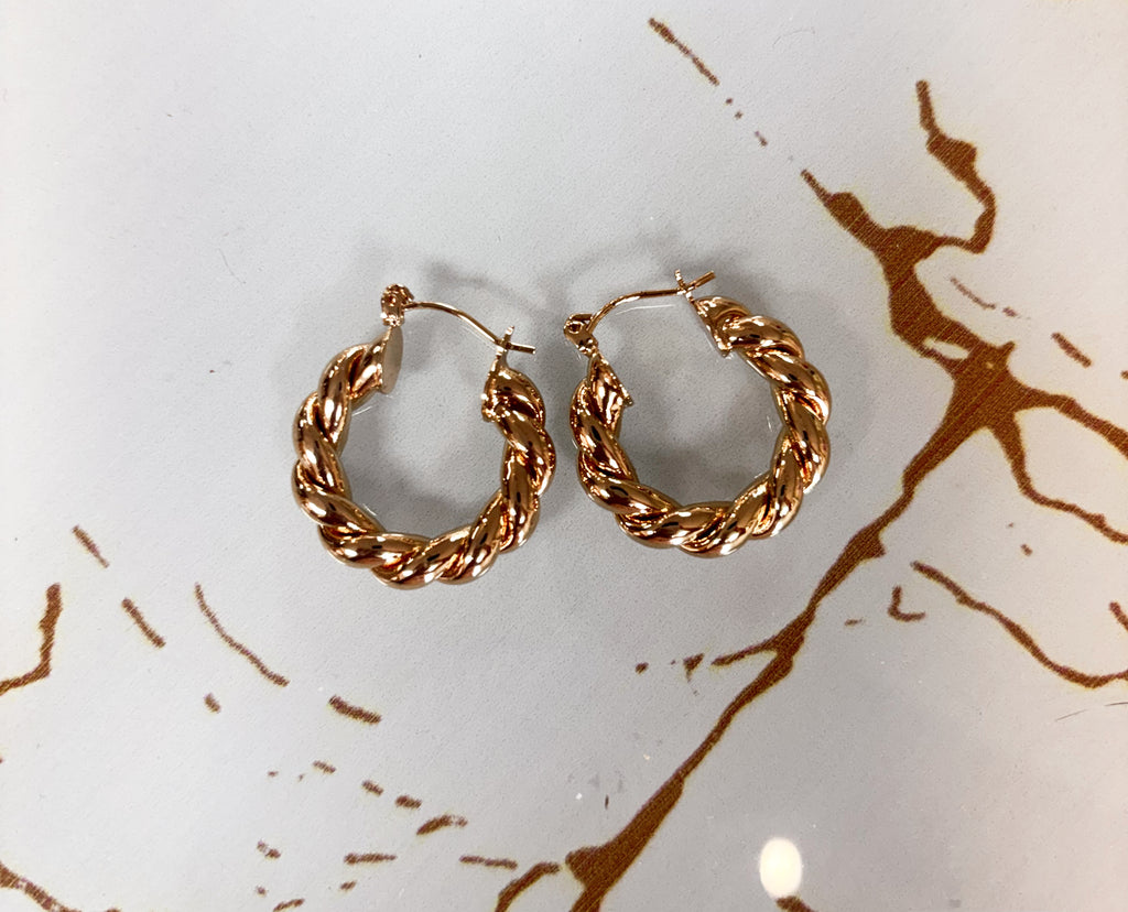 Twisted Hoop Earrings
