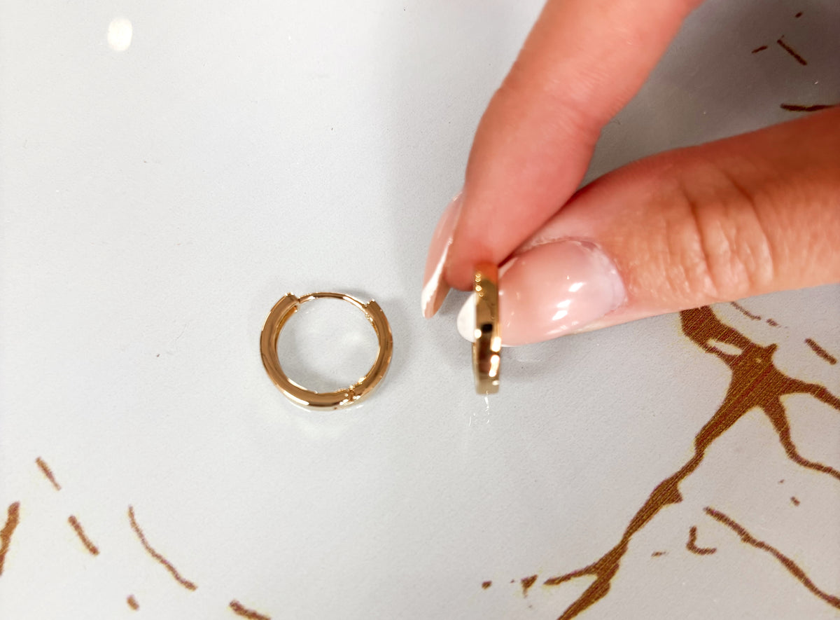 Sunlit Hoop Earrings