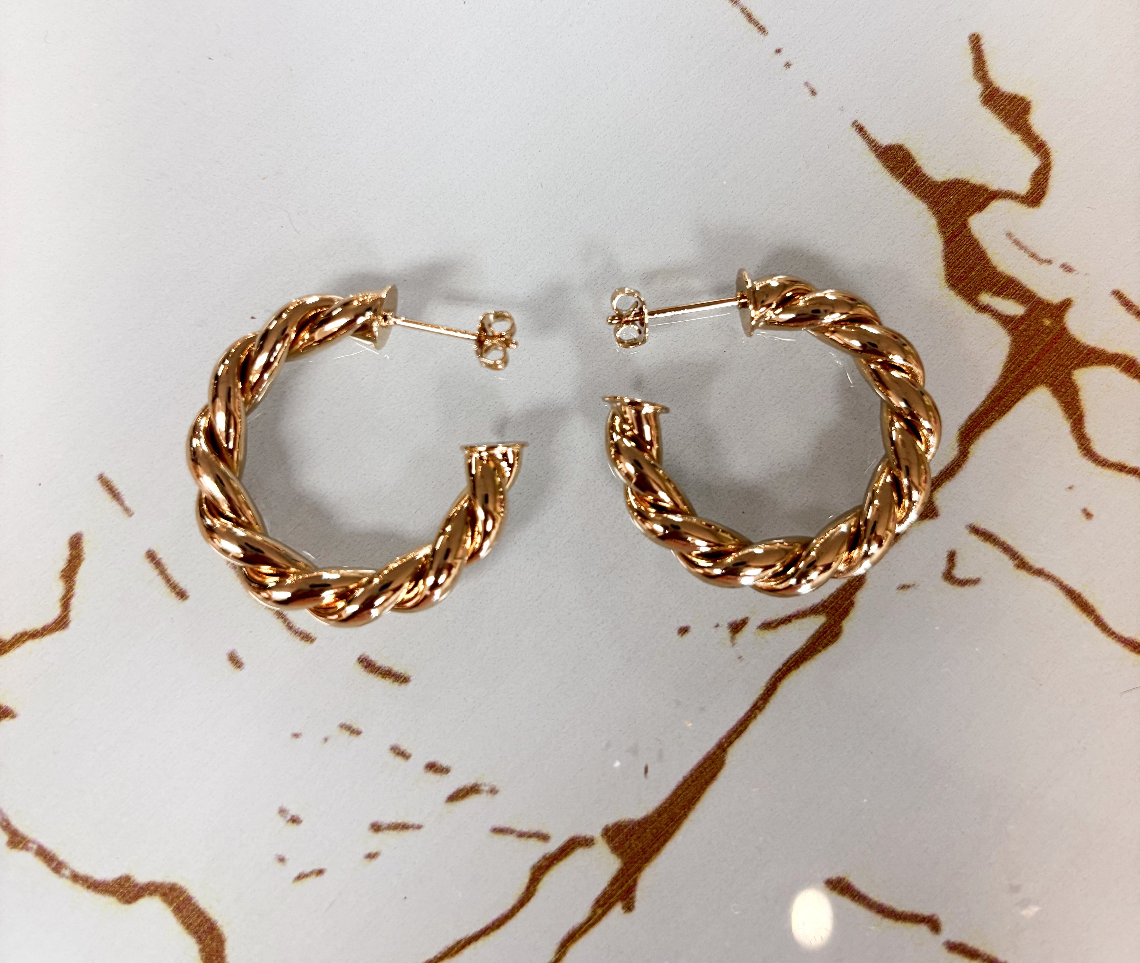 Twisted Hoop Earrings