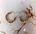 Golden Kiss Hoop Earrings