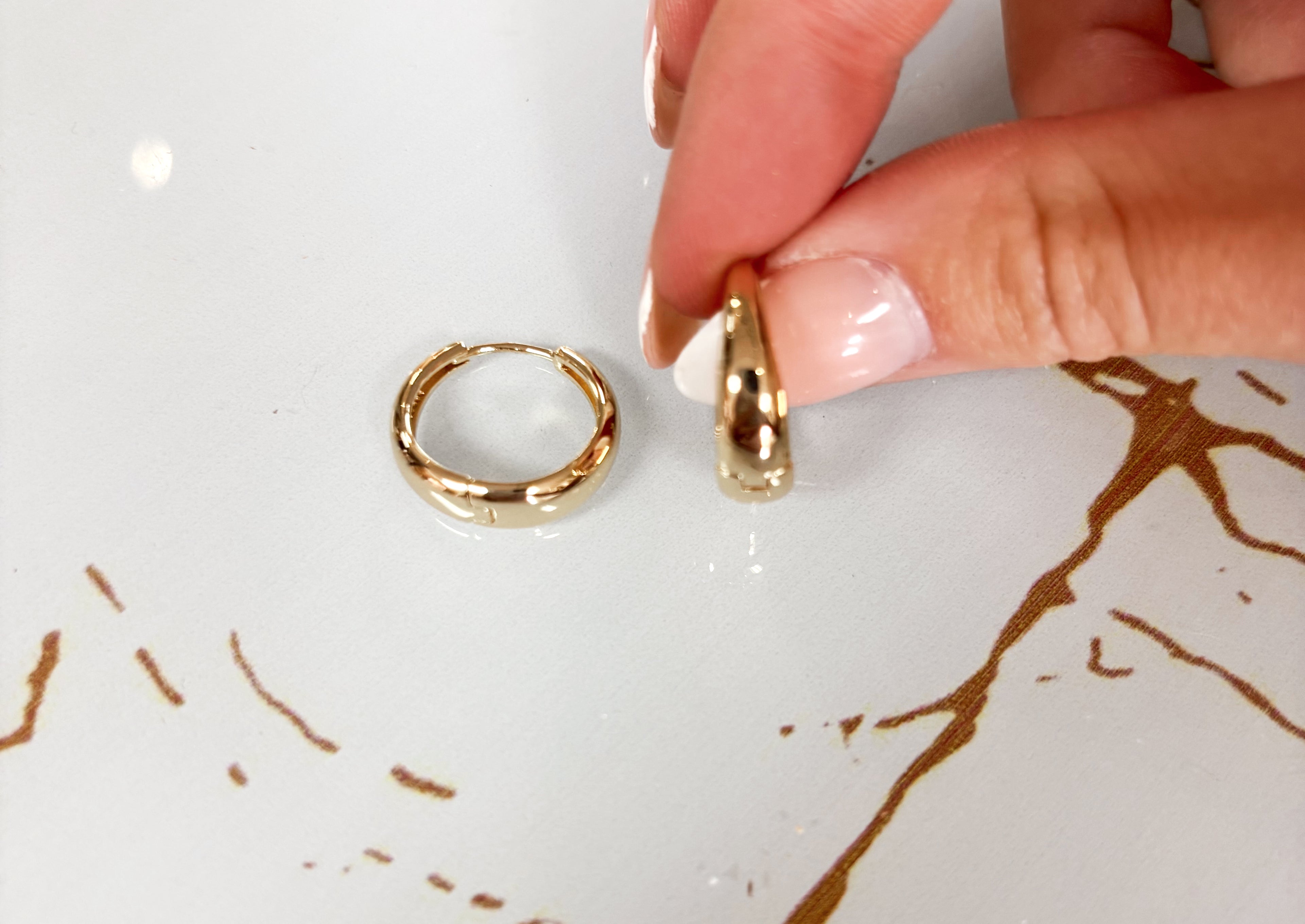 Golden Day Hoop Earrings