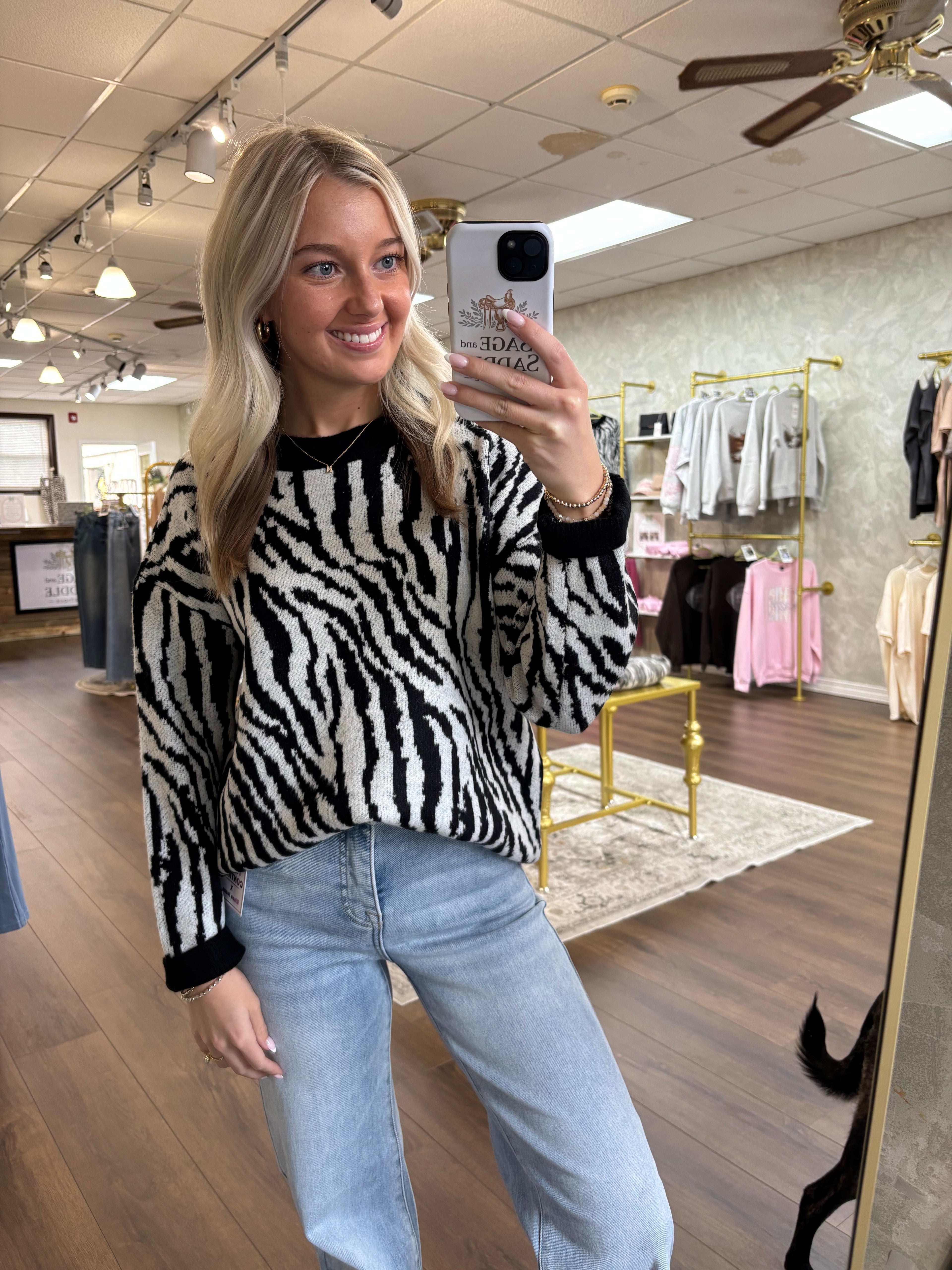 Zebra Luxe Sweater